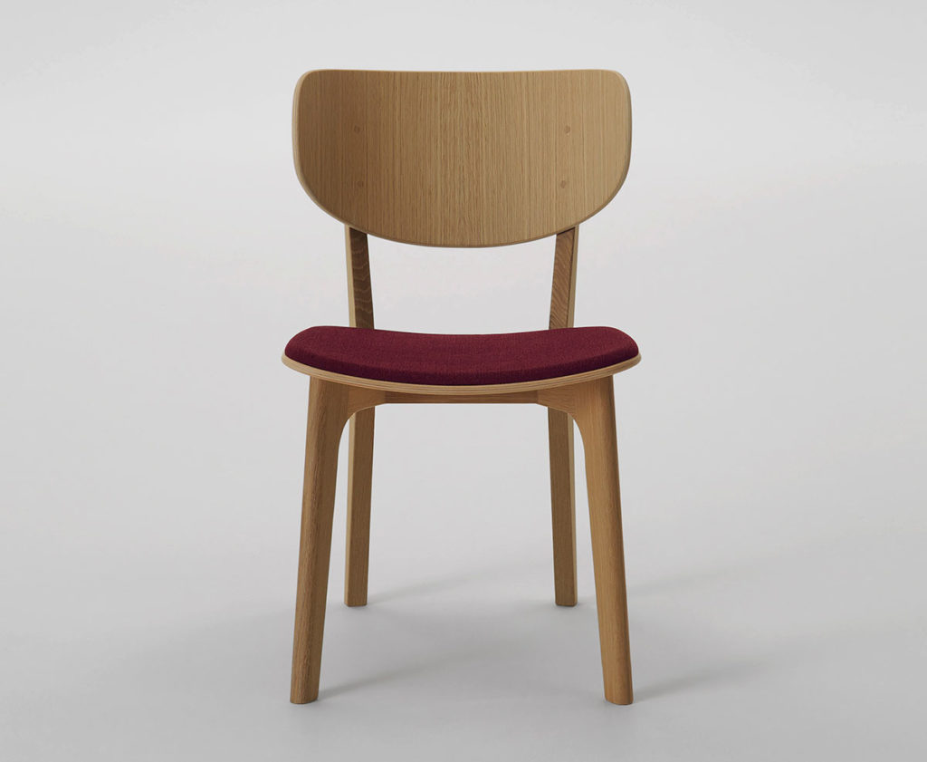 Roundish Chair With Upholstered Seat - Seehosu