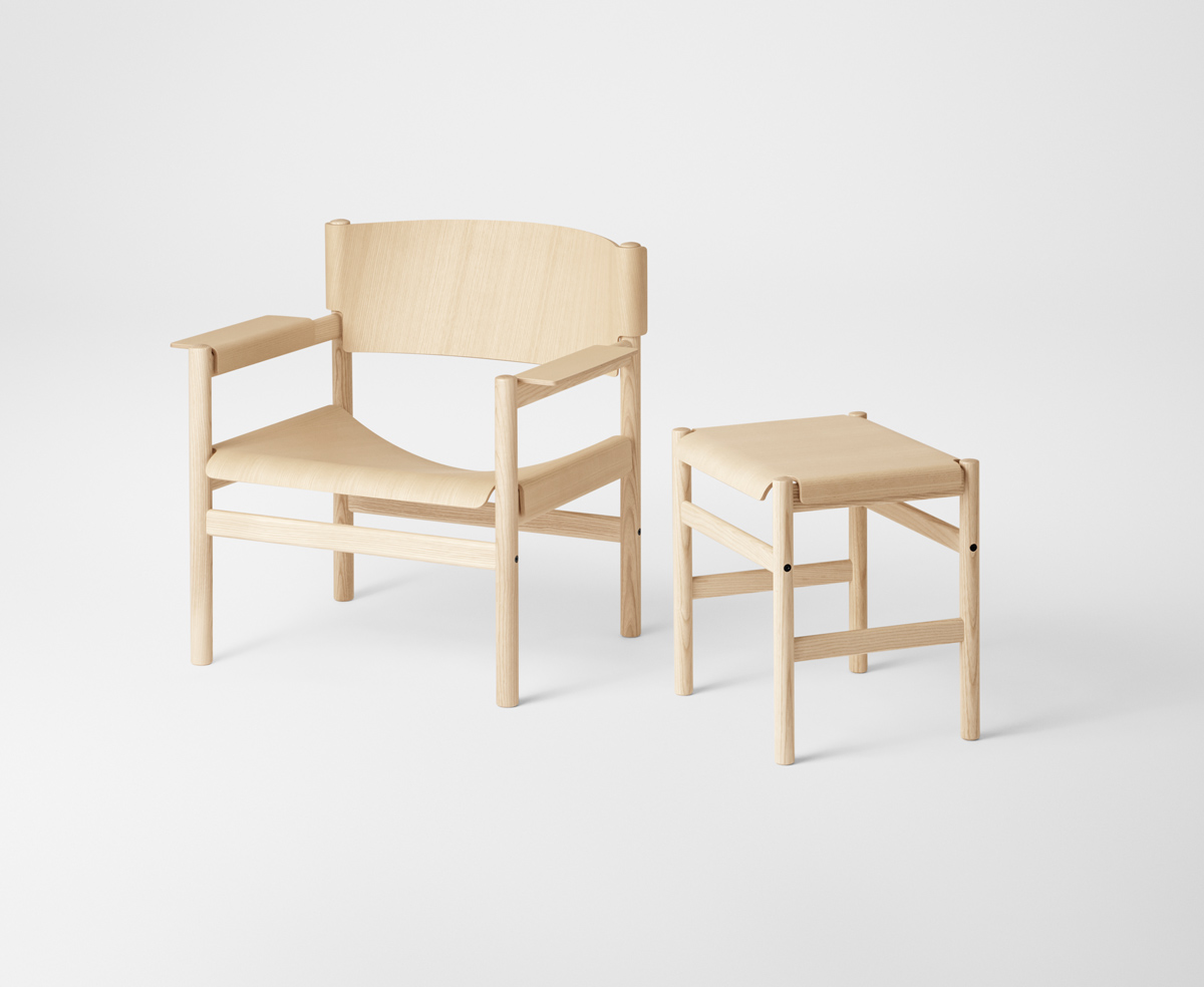 Lightwood Chair With Webbing Seat - Seehosu